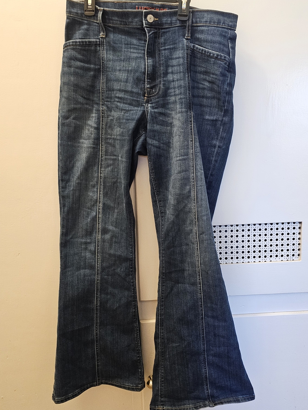 Lucky Brand Women’s Dark Wash Stevie High Rise Flare Jeans - Blue